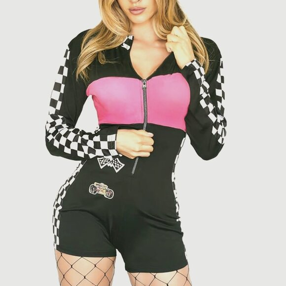 NWT Women's Speed Racer Car Driver Costume Size L - Picture 1 of 6